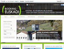 Tablet Screenshot of bookingeuskadi.com